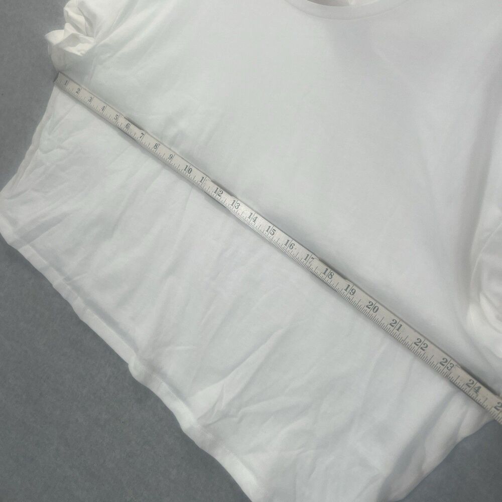 Bundle H&M Tees Cropped White Basic cuffed Short Sleeves XXL 2XL - Picture 4 of 8